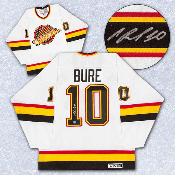 AJ Sports  Pavel Bure Vancouver Canucks Signed Retro Fanatics Jersey