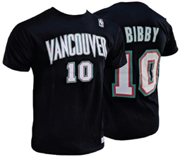 Vancouver Grizzlies Mike Bibby Name & Number T-Shirt