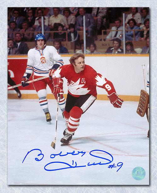 Bobby Hull Team Canada Autographed 1976 Canada Cup 8x10 Photo Framed