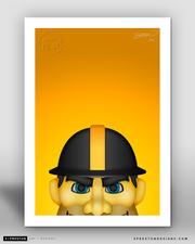 Pittsburgh Steelers Mascot Minimalist 11 x 17 Print