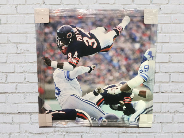 Chicago Bears Walter Payton Diving Canvas