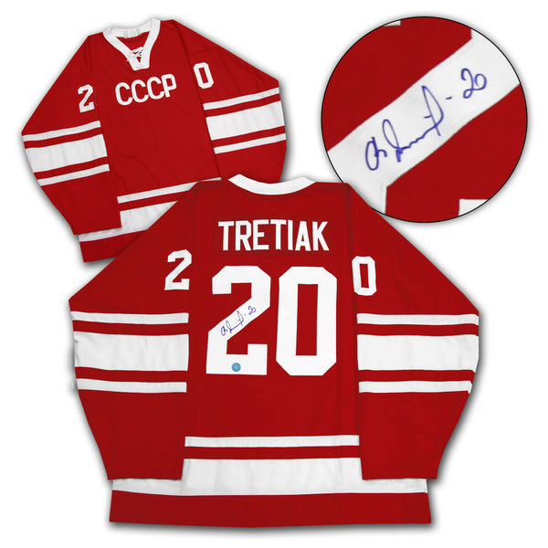 Vladislav Tretiak CCCP-Russia Autographed 1972 Summit Series Hockey Jersey