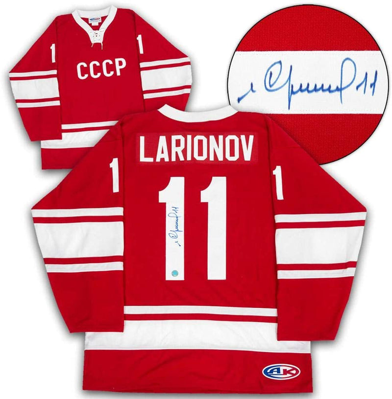 Igor Larionov Soviet Union Russia Autographed CCCP Custom Hockey Jersey