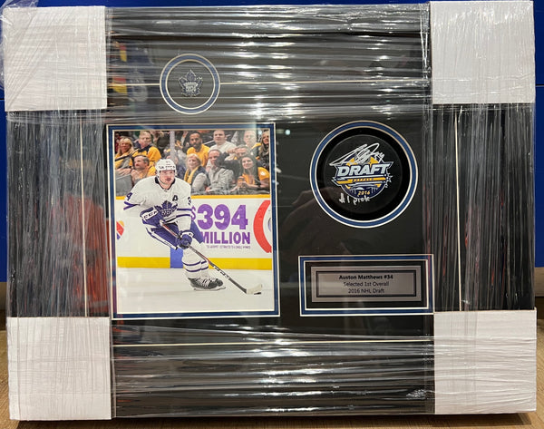 Austin Matthews Signed Draft w/ Inscription