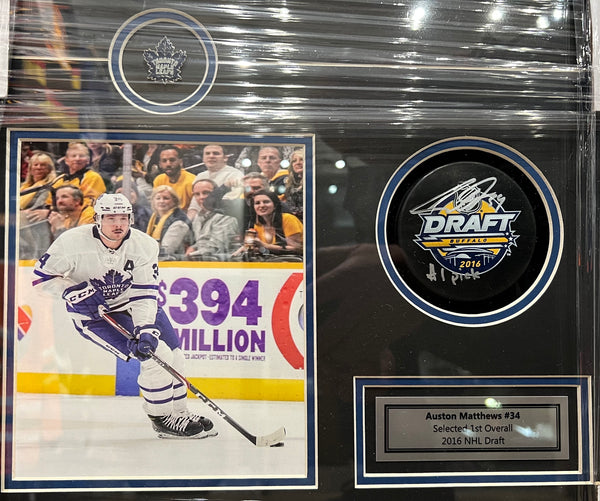 Austin Matthews Signed Draft w/ Inscription