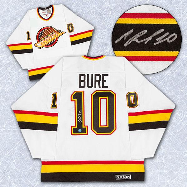 Pavel Bure Vancouver Canucks Autographed White Vintage CCM Hockey Jersey