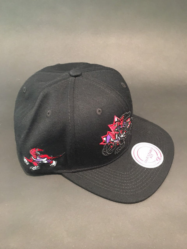Canada Day Toronto Raptors Black Outlined Snapback Hat