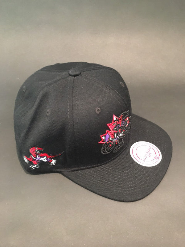 Canada Day Toronto Raptors Black Outlined Snapback Hat