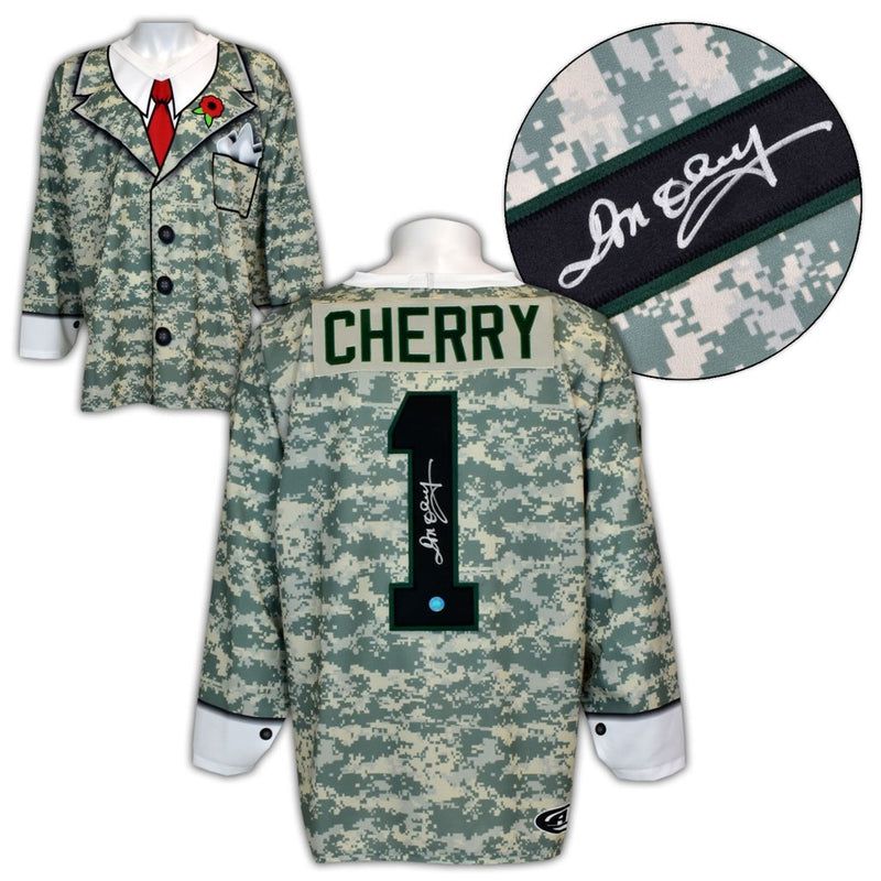 Don Cherry Autographed Canadian Military Camouflage Poppy Suit Jacket Jersey