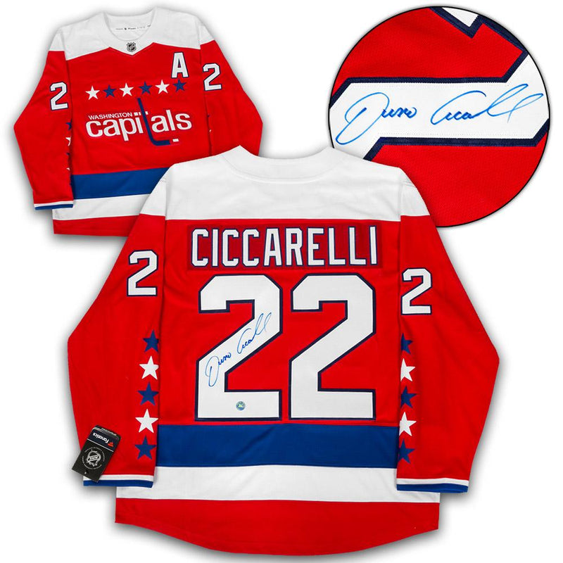 Dino Ciccarelli Washington Capitals Autographed Retro Alt Fanatics Hockey Jersey