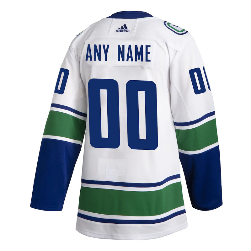 Vancouver Canucks Custom Letter and Number Kits for Away Jersey