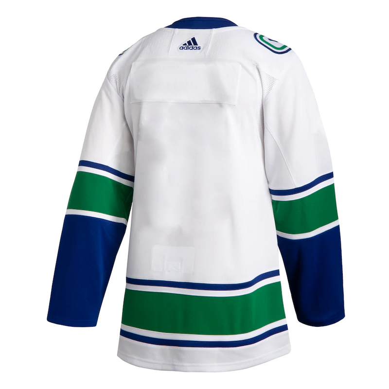 Vancouver Canucks Authentic White Away Adidas Jersey