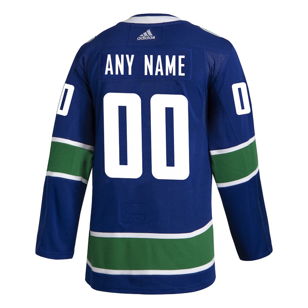 Vancouver Canucks Home Blue Jersey Customized