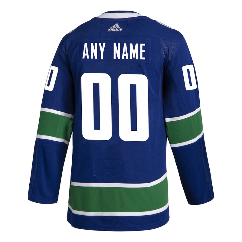 Vancouver Canucks Home Blue Jersey Customized