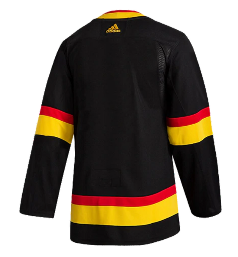 Vancouver Canucks Authentic Black Skate Adidas Name & Number Jersey