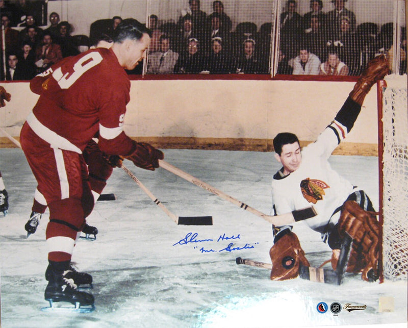 Chicago Blackhawks Glenn Hall Signed 16x20 Photo Framed