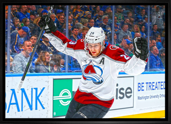 Colorado Avalanche Nathan MacKinnon Unsigned 20x29 Canvas