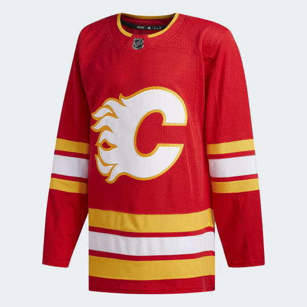 Calgary Flames Red Home Adidas Name & Number Jersey