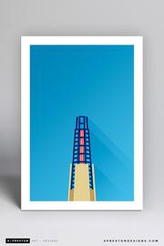 New England Patriots Gillette Stadium Minimalist 11 x 17 Print
