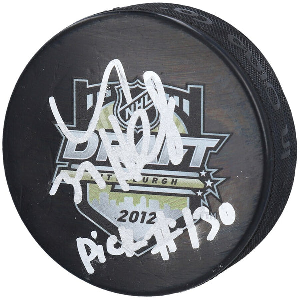 Winnipeg Jets Connor Hellebuyck Signed Draft Puck