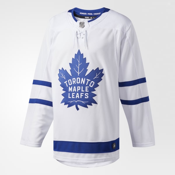 Toronto Maple Leafs Authentic White Away Blank Adidas Jersey