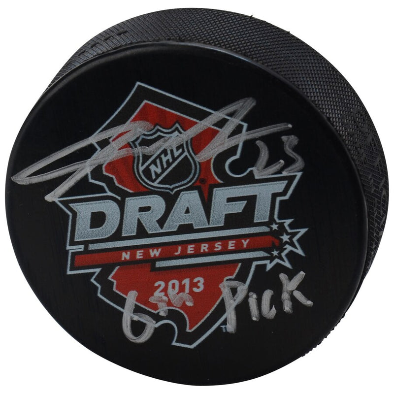 Calgary Flames Sean Monahan Signed Draft Puck W/Inscription