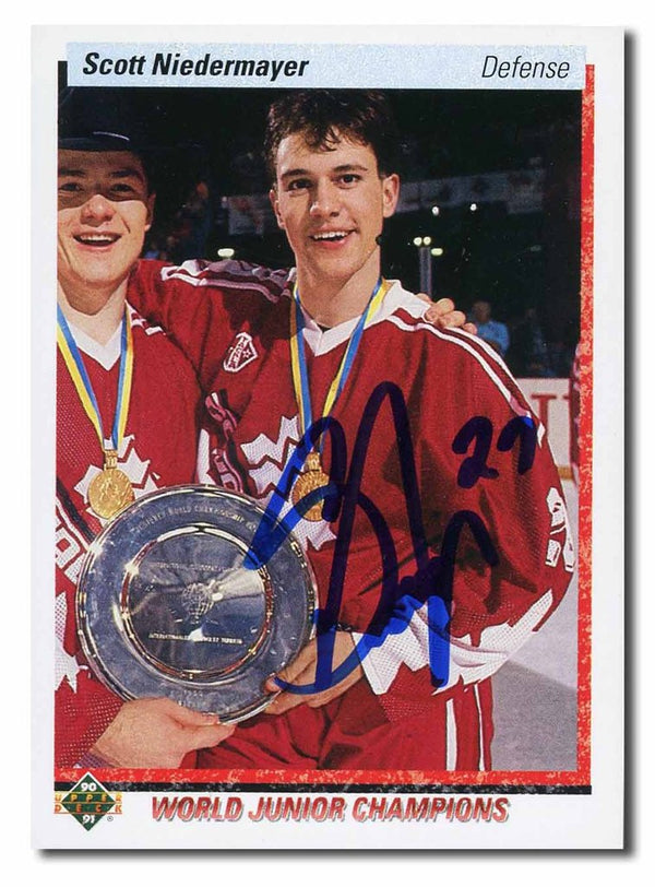 Scott Niedermayer Autographed 1991-92 Upper Deck Rookie Card