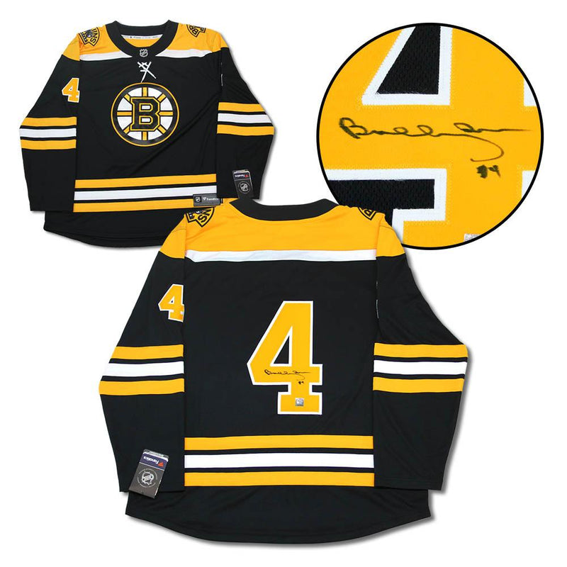 Bobby Orr Signed Boston Bruins Black Fanatics Vintage Hockey