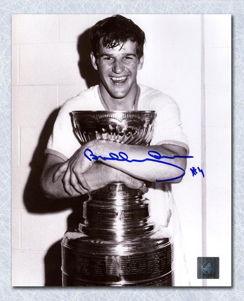 Bobby Orr Boston Bruins Autographed Stanley Cup Champion 8x10 Photo Framed