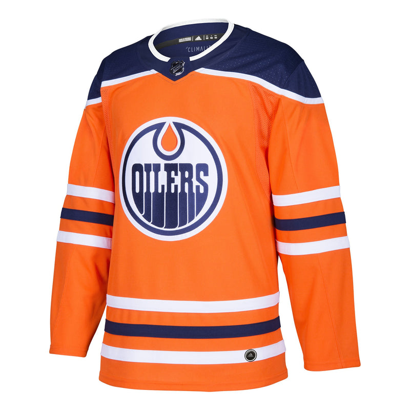 Edmonton Oilers Orange Home Adidas Name & Number Jersey