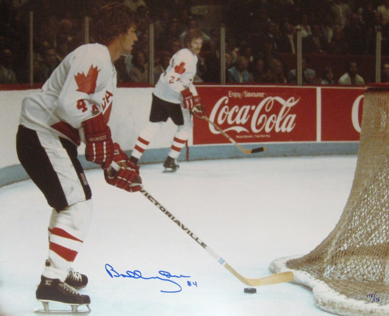 Team Canada Bobby Orr Signed 16 x 20 Framed Photo