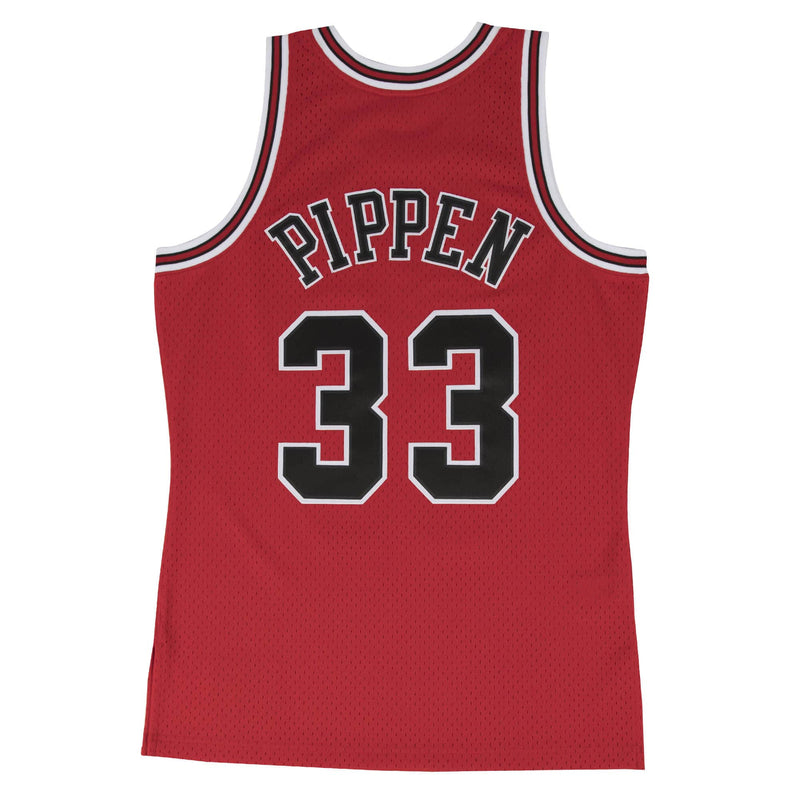 Chicago Bulls Home Red Scottie Pippen Authentic Jersey by Mitchell & Ness