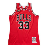 Chicago Bulls Home Red Scottie Pippen Authentic Jersey by Mitchell & Ness