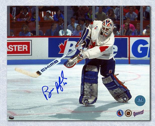 Bill Ranford Team Canada Autographed 1991 Canada Cup 8x10 Photo Framed