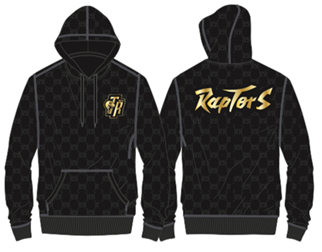 Toronto Raptors Black & Gold Hoodie