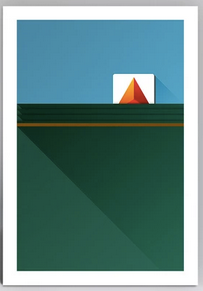 Boston Red Sox Fenway Park Green Monster Minimalist Print 11 x 17