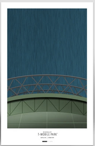 Seattle Mariners T-Mobile Park Minimalist 11 x 17 Print