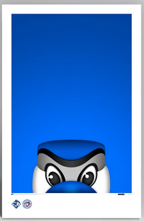 Toronto Blue Jays Ace the Mascot Minimalist 11 x 17 Print