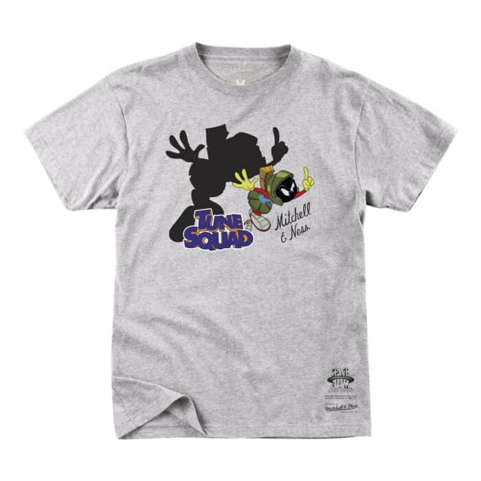 Space Jam Marvin the Martian Shadow T-Shirt White by Mitchell & Ness