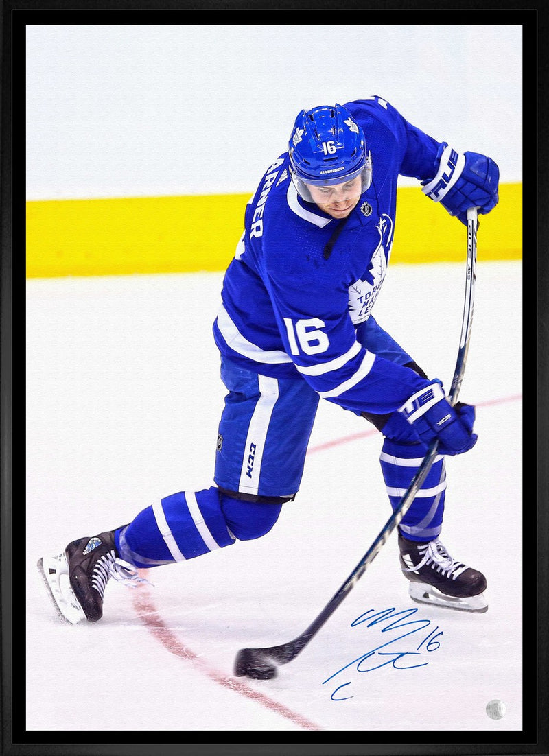 Toronto Maple Leafs Mitch Marner Signed 20 x 29 Framed Canvas
