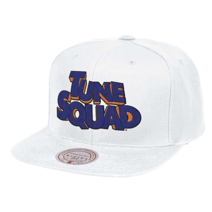 Space Jam 2 Tune Squad White Snapback Hat by Mitchell & Ness