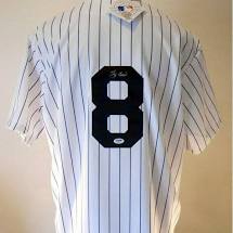Yogi Berra Signed Yankees Jersey