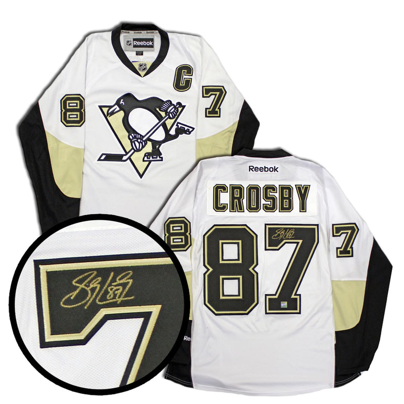 Sidney Crosby Autographed and Framed Black Pittsburgh Penguins Jersey