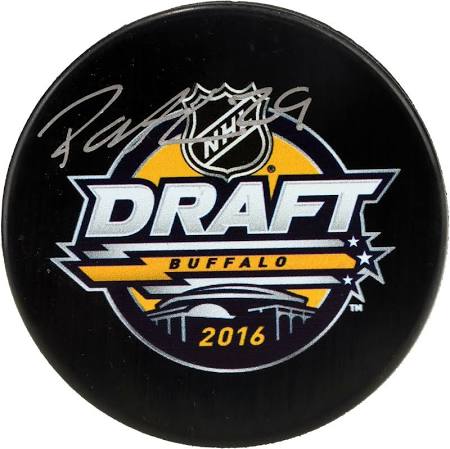 Columbus Blue Jackets Patrik Laine Signed Draft Puck