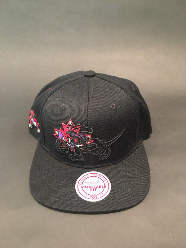Canada Day Toronto Raptors Black Outlined Snapback Hat