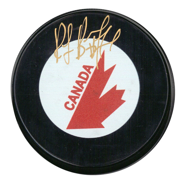 Team Canada Ray Bourque Signed Puck