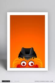 Philadelphia Flyers Gritty Minimalist 11 x 17 Print