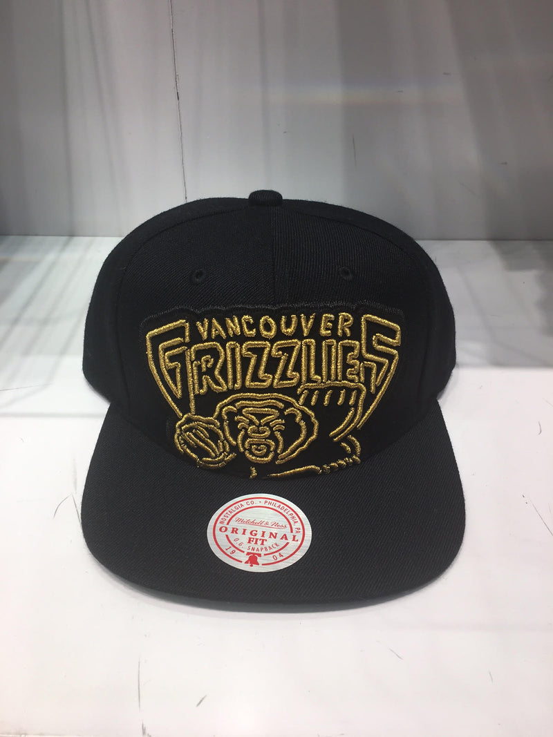 Vancouver Grizzlies Gold Logo Snapback
