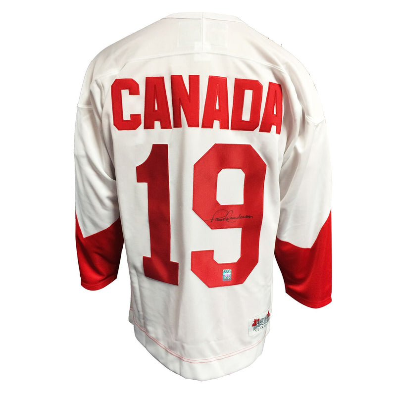 Team Canada Paul Henderson Signed 1972 Summit Series Away Jersey