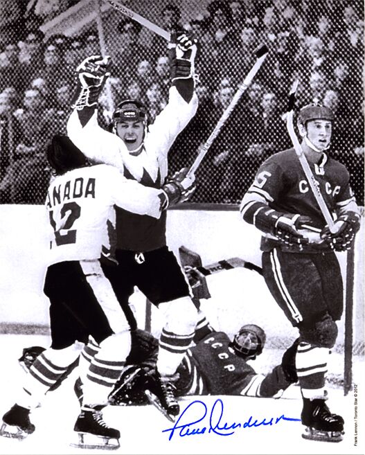 Team Canada Paul Henderson 1972 Summit Series Signed 8x10 Photo Framed